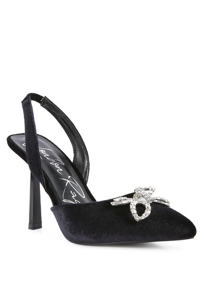 Firebird Velvet Pump High Heel Shoes 3.9" - Tigbuls Variety Fashion