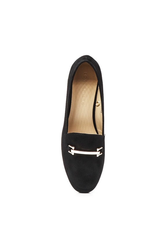 Zaara Solid Faux Suede Loafers - Tigbul's Variety Fashion Shop