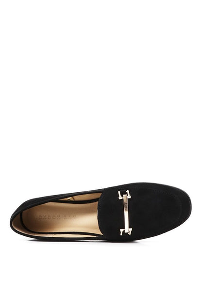 Zaara Solid Faux Suede Loafers - Tigbul's Variety Fashion Shop