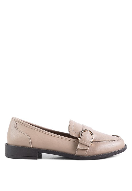 Sheboss Buckle Detail Loafers - Tigbul's Variety Fashion Shop