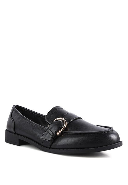 Sheboss Buckle Detail Loafers - Tigbul's Variety Fashion Shop