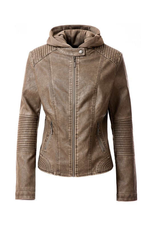 Women's PU Jacket - Tigbul's Variety Fashion Shop