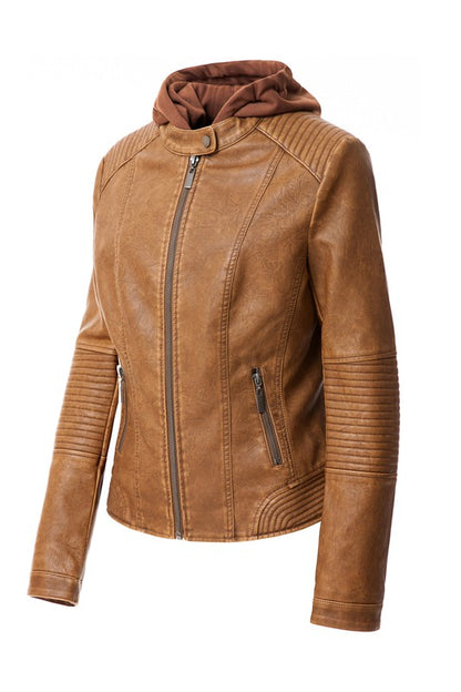 Women's PU Jacket - Tigbul's Variety Fashion Shop