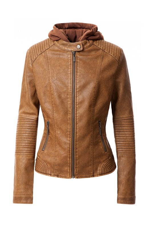 Women's PU Jacket - Tigbul's Variety Fashion Shop