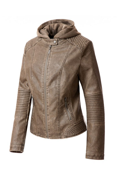 Women's PU Jacket - Tigbul's Variety Fashion Shop