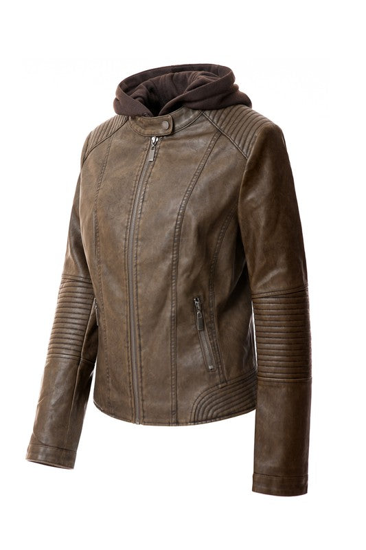 Women's PU Jacket - Tigbul's Variety Fashion Shop