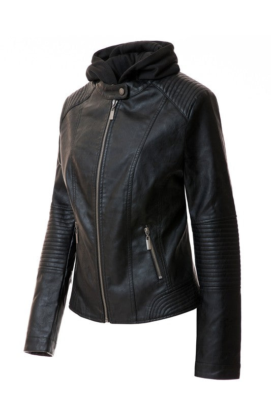 Women's PU Jacket - Tigbul's Variety Fashion Shop