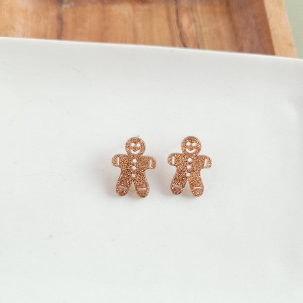 Gingerbread Man Stud - Tigbul's Variety Fashion Shop