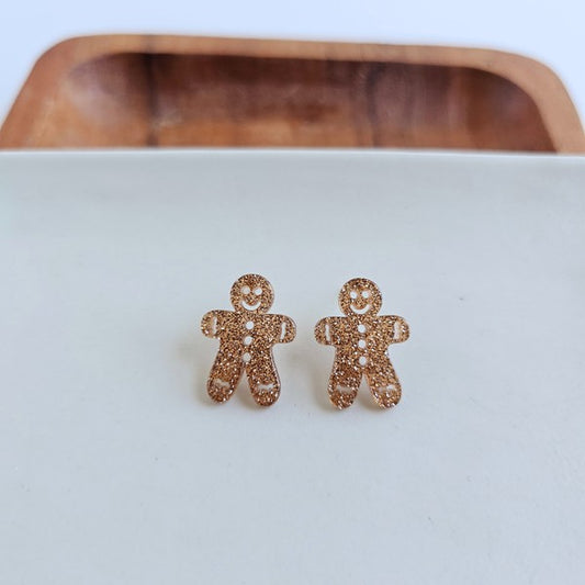 Gingerbread Man Stud - Tigbul's Variety Fashion Shop