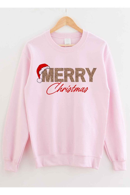 Merry Christmas Graphic Sweatshirt - Tigbul's Variety Fashion Shop