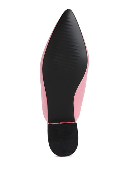 PERRINE Diamante Jewel Satin Mules in Black - Tigbul's Variety Fashion Shop