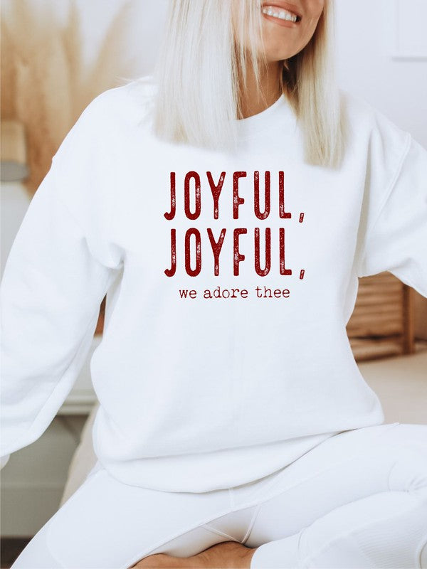 Joyful, Joyful, We Adore Thee Sweatshirt - Tigbul's Variety Fashion Shop