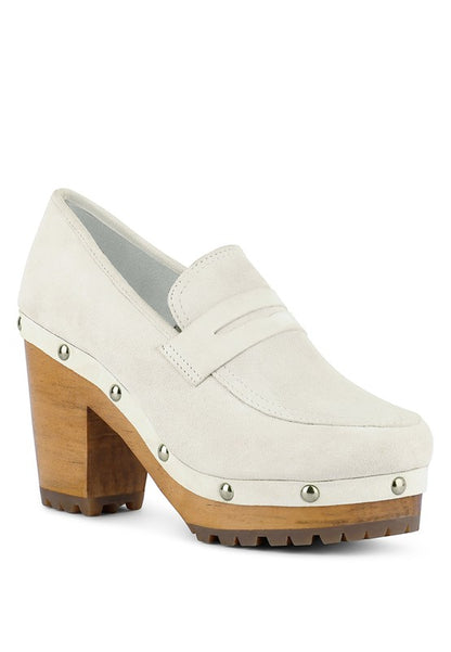 Rag & Co OSAGE Clogs Loafers in Fine Suede - Tigbul's Variety Fashion Shop