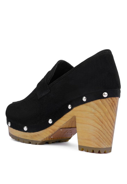OSAGE Clogs Loafers In Fine Suede - Tigbul's Variety Fashion Shop
