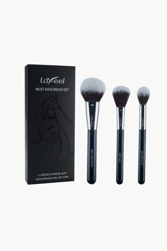 Lafeel Pure Black Collection Must Have Brush Set - Tigbuls Variety Fashion