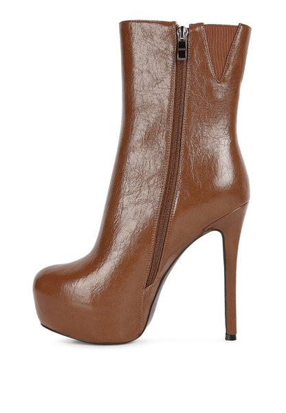 Marsha High Platform Stiletto Ankle Boot - Tigbul's Variety Fashion Shop