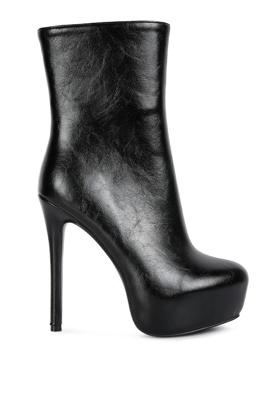 Marsha High Platform Stiletto Ankle Boot - Tigbul's Variety Fashion Shop