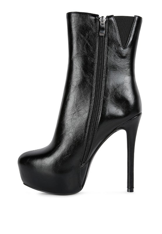 Marsha High Platform Stiletto Ankle Boot - Tigbul's Variety Fashion Shop