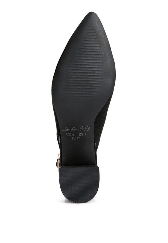 Top Job Micro Suede Slingback Sandals - Tigbul's Variety Fashion Shop