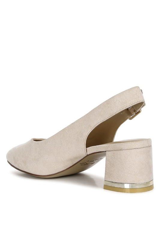 Top Job Micro Suede Slingback Sandals - Tigbul's Variety Fashion Shop