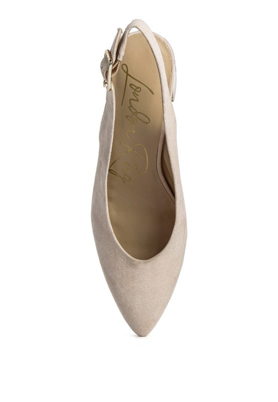 Top Job Micro Suede Slingback Sandals - Tigbul's Variety Fashion Shop