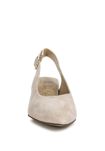Top Job Micro Suede Slingback Sandals - Tigbul's Variety Fashion Shop