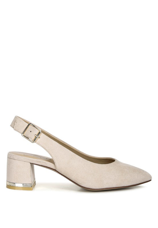 Top Job Micro Suede Slingback Sandals - Tigbul's Variety Fashion Shop