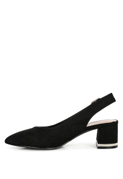 Top Job Micro Suede Slingback Sandals - Tigbul's Variety Fashion Shop