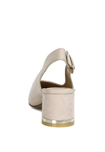 Top Job Micro Suede Slingback Sandals - Tigbul's Variety Fashion Shop
