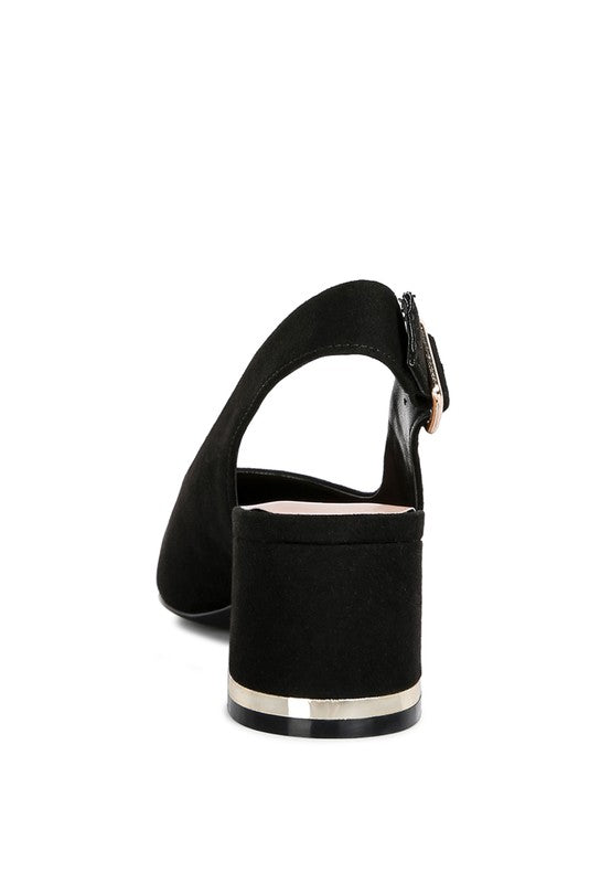 Top Job Micro Suede Slingback Sandals - Tigbul's Variety Fashion Shop