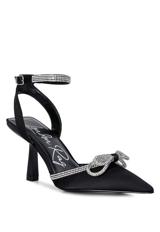 Tantrum Mid Heel Diamante Jewel Sandals - Tigbuls Variety Fashion