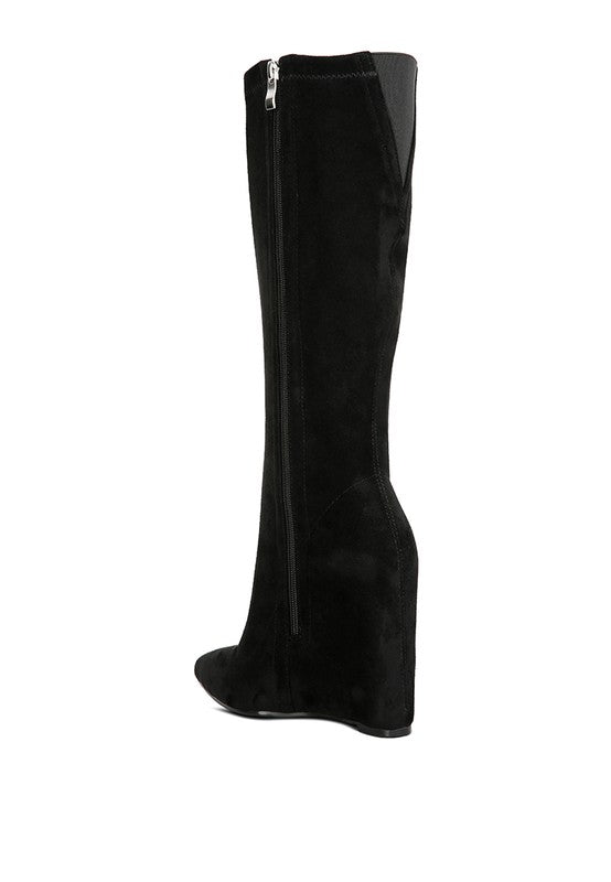 Gladol Calf Pointed Flat Boots - Tigbuls Variety Fashion