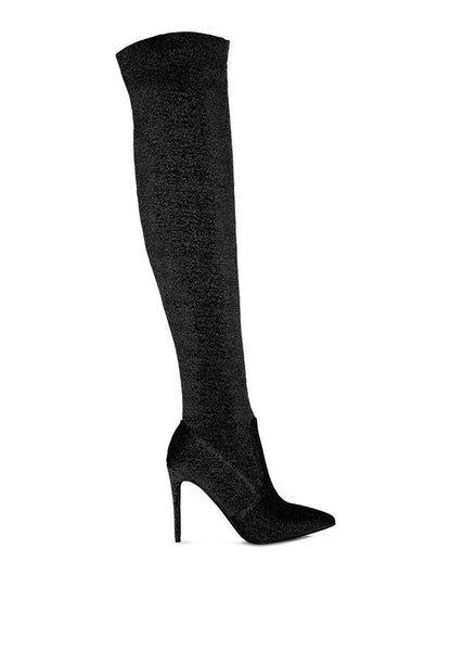 Tigerlily High Heel Knitted Long Boots - Tigbuls Variety Fashion