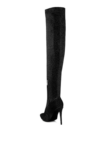 Tigerlily High Heel Knitted Long Boots - Tigbuls Variety Fashion