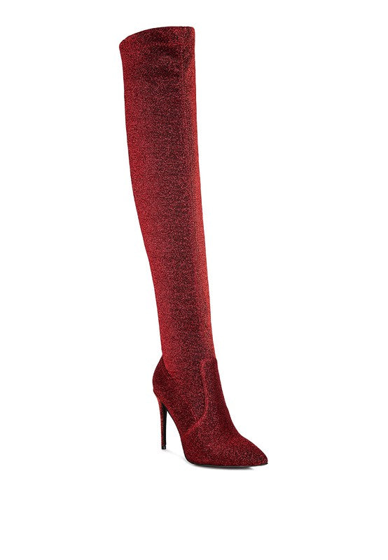 Tigerlily High Heel Knitted Long Boots - Tigbuls Variety Fashion