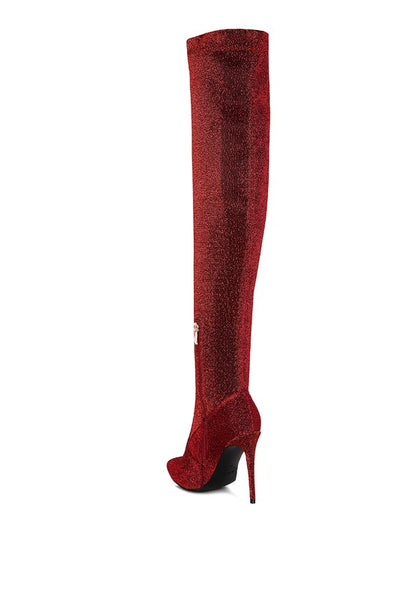 Tigerlily High Heel Knitted Long Boots - Tigbuls Variety Fashion