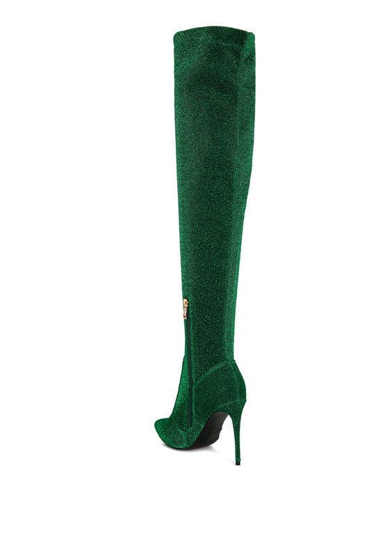 Tigerlily High Heel Knitted Long Boots - Tigbuls Variety Fashion