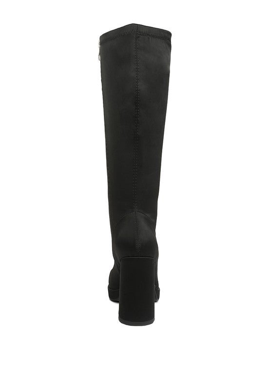 PRESTO Stretchable Satin Long Boot - Tigbuls Variety Fashion
