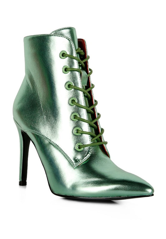 PIET Metallic Stiletto Ankle Boot - Tigbuls Variety Fashion