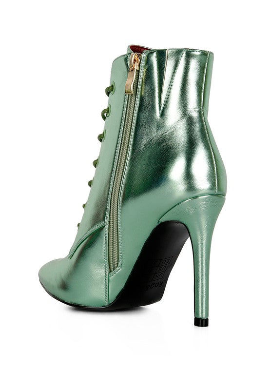 PIET Metallic Stiletto Ankle Boot - Tigbuls Variety Fashion