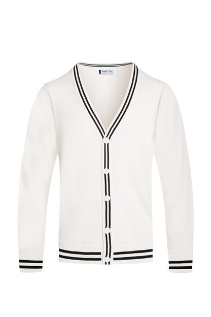 TWO STRIPE CARDIGAN - Tigbul's Variety Fashion Shop