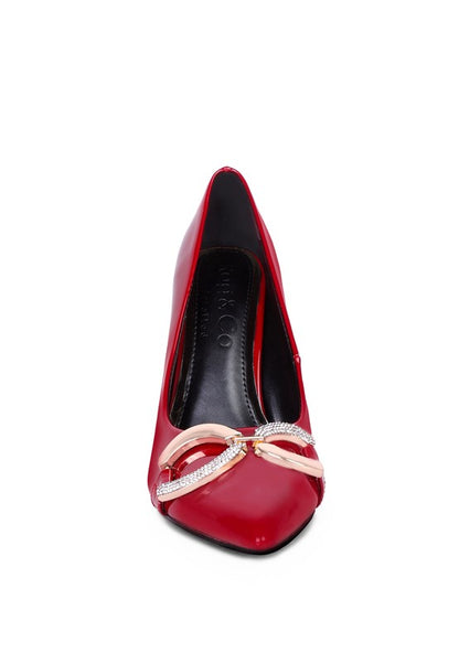 COCKTAIL Buckle Embellished Stiletto Pump Shoes - Tigbul's Variety Fashion Shop