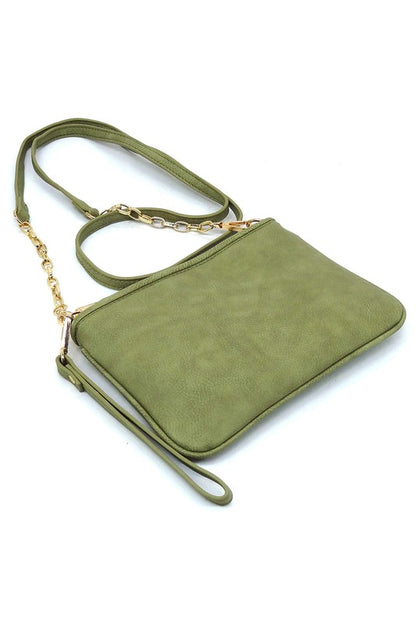 Calin Crossbody Bag Clutch Wristlet - Tigbul's Variety Fashion Shop