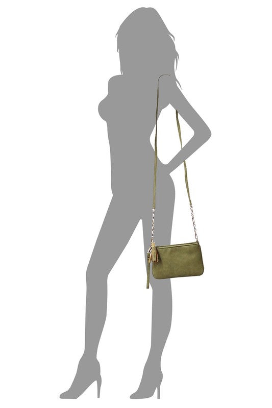 Calin Crossbody Bag Clutch Wristlet - Tigbul's Variety Fashion Shop