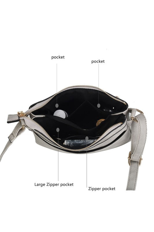 MKF Collection Elaina Crossbody Handbag by Mia K - Tigbul's Variety Fashion Shop