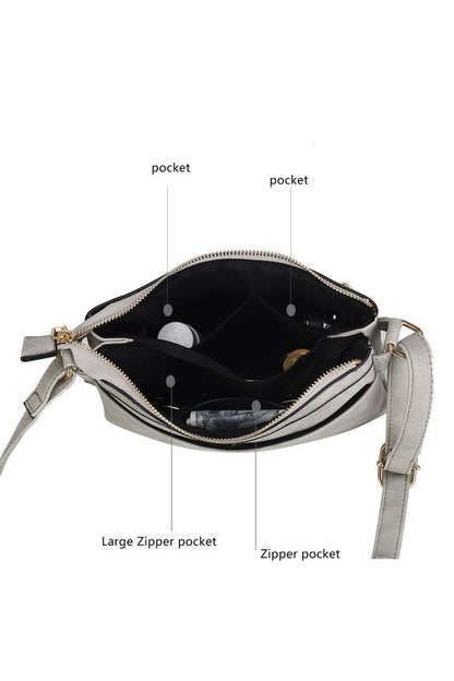 MKF Collection Elaina Crossbody Handbag by Mia K - Tigbul's Variety Fashion Shop