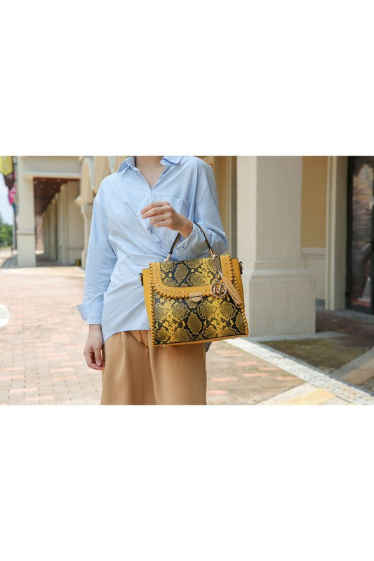 MKF Collection Lilli Satchel Handbag By Mia K - Tigbul's Variety Fashion Shop