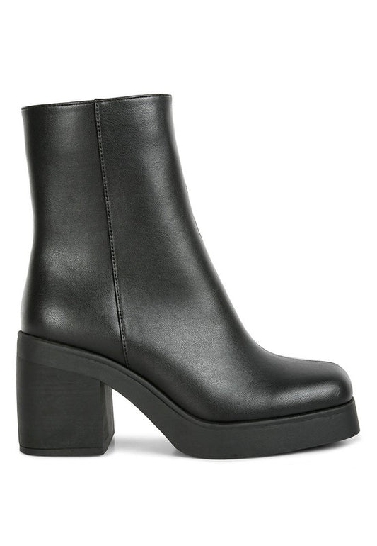 Sins Black Platform Boots - Tigbuls Variety Fashion