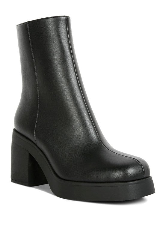 Sins Black Platform Boots - Tigbuls Variety Fashion