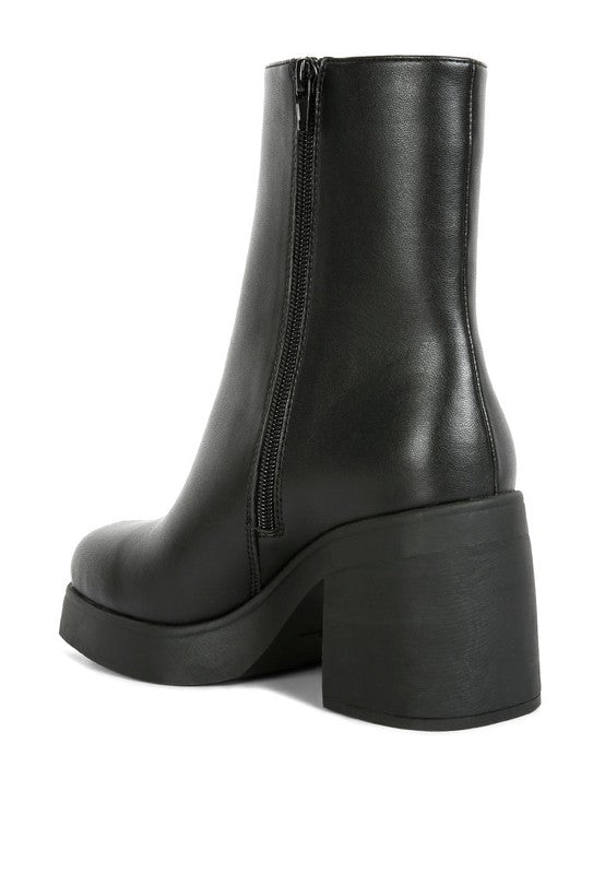 Sins Black Platform Boots - Tigbuls Variety Fashion